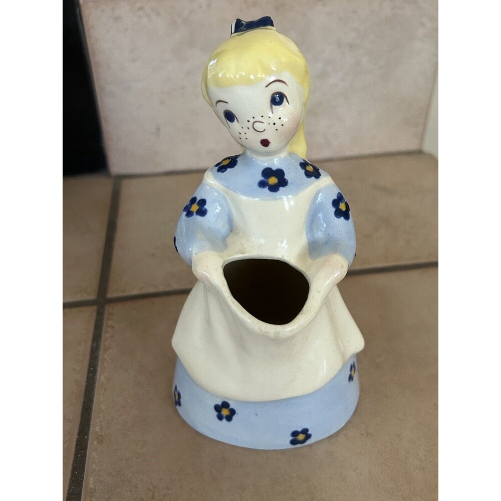 Vintage BRAYTON LAGUNA California Pottery Blonde Sally Planter Vase 7” TALL